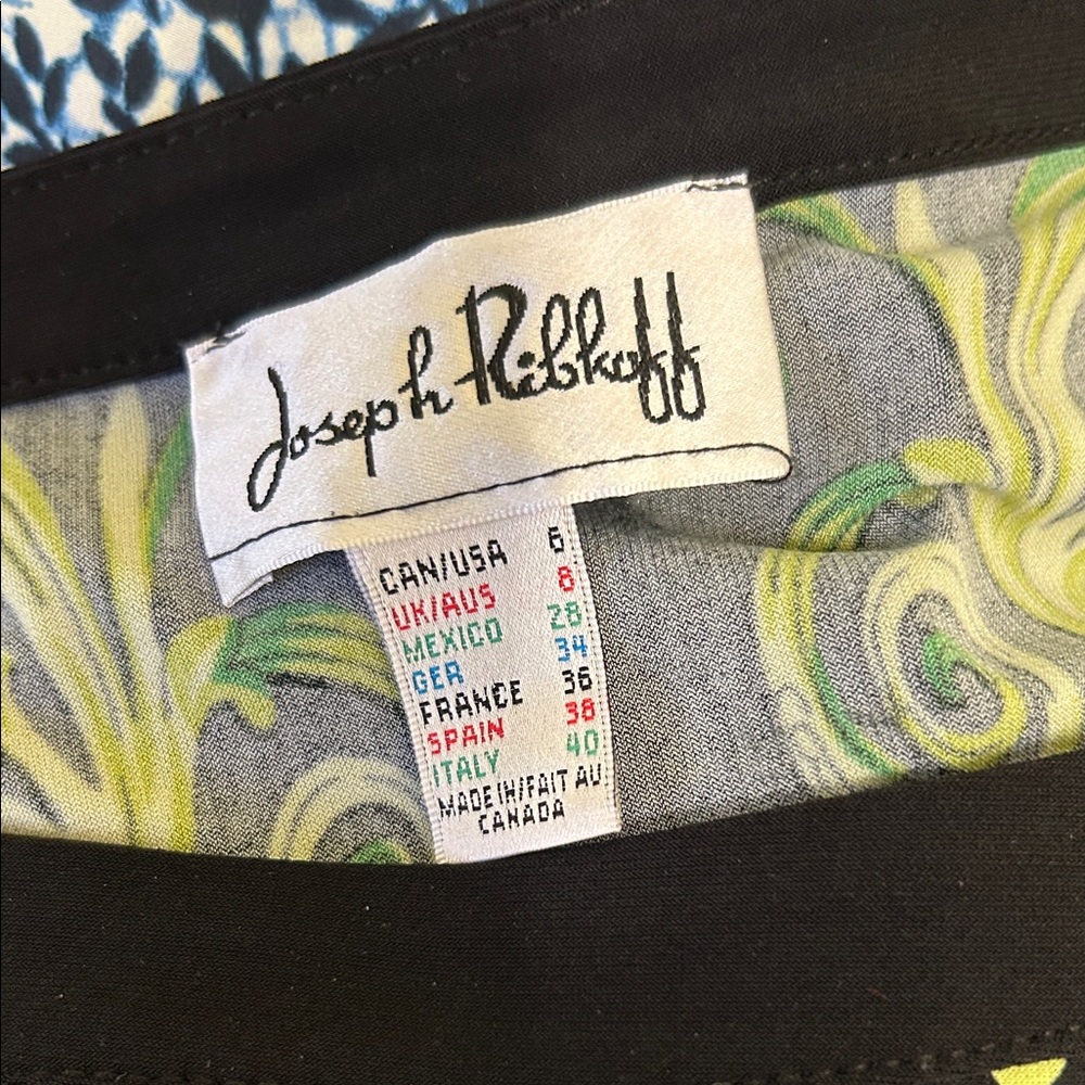 Joseph Ribkoff Bright Pattern Top Size 6 - Picture 7 of 7